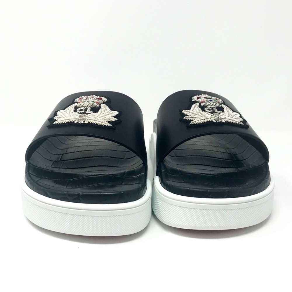 Brand New Christian Louboutin PoolBeau Calf Slides - Picture 4 of 9